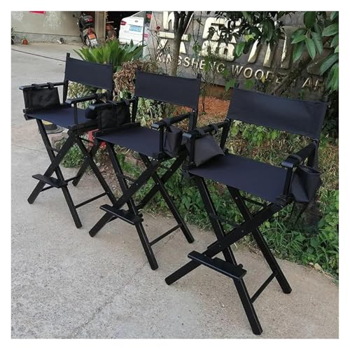 Chaise pliante robuste en bois noir pour aménagement extérieur durable