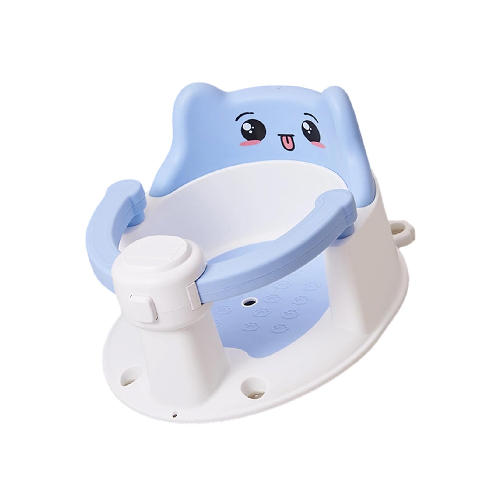 Asiento de bañera infantil para sentarse, asiento de baño de bebé con ventosas inferiores que proporciona respaldo fácil de quitar