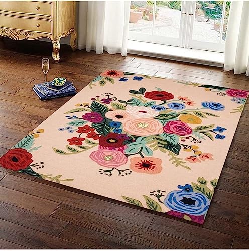 Image of Carpet Mahal Handmade Handwoven Tufted Made of 100% Soft Blended Wool Export Quality Carpets with 1 Inch Thickness (7x10 Feet) Color Multi