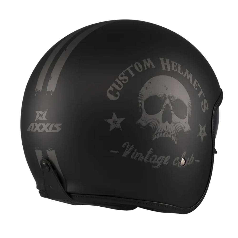 AXXIS Casco Hornet S Sv Vintageclub Negro Mate Xs