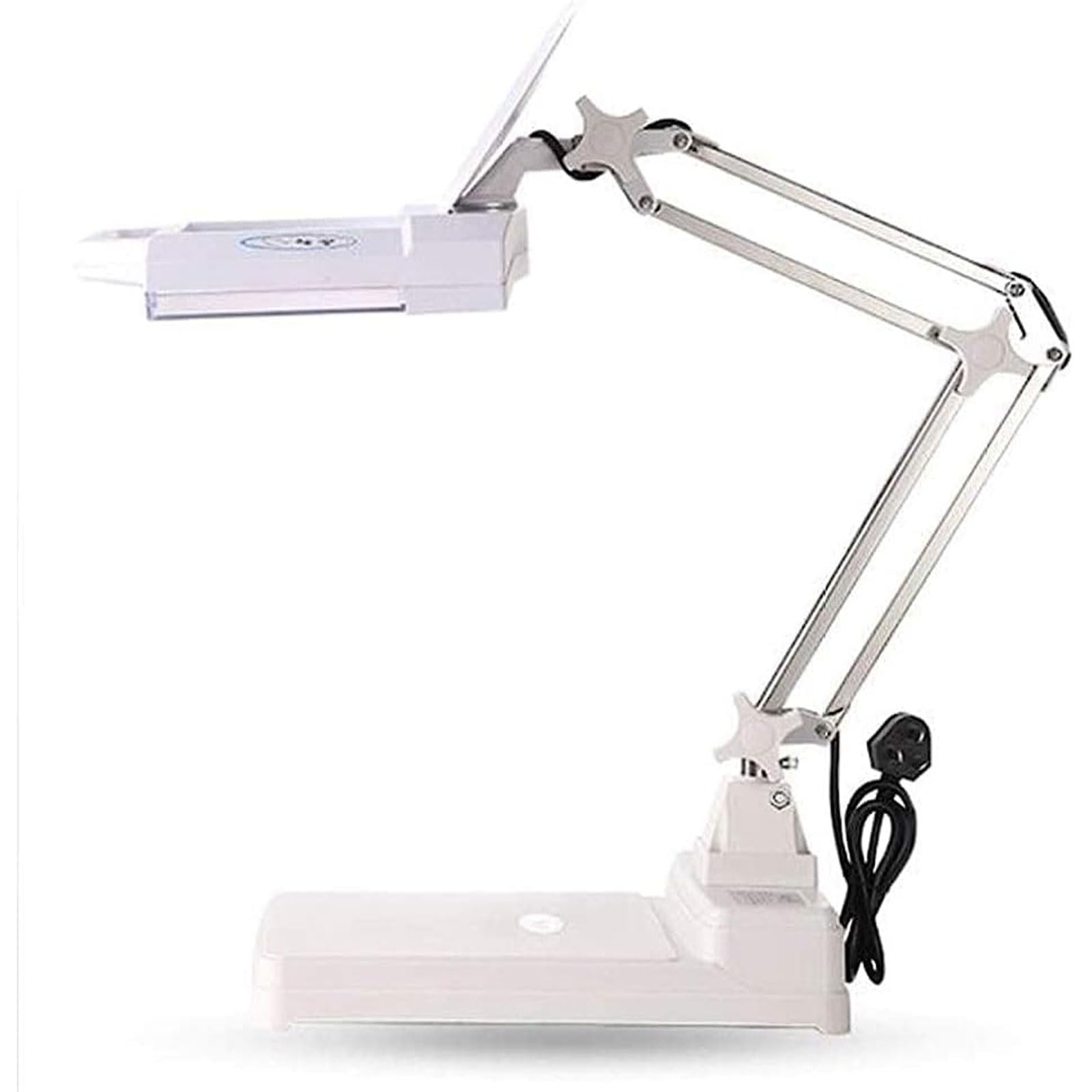 Lupa Lupas Lupa de 5x/10x con Soporte Iluminado por LED, Altura Ajustable para Lectura, Manualidades, Pasatiempos, Trabajo