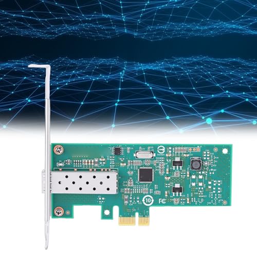 Tarjeta de Red Zyyini PCIe 1Gbps, Adaptador SFP Puerto Único de Fibra Ethernet con Controlador 210AT, Conectores Chapados en Oro, para Sistemas Windows y Linux VMware ESXi miniatura 2
