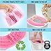 Gimars Portable Travel Potty Seat for Toddlers, Large Folding Travel Potty Seat For Kids Fits All Shape Toilet, Foldable Toilet Seat for Boys & Girls With 6 Non-Slip Silicone Pad, Free Carry Bag, Pink