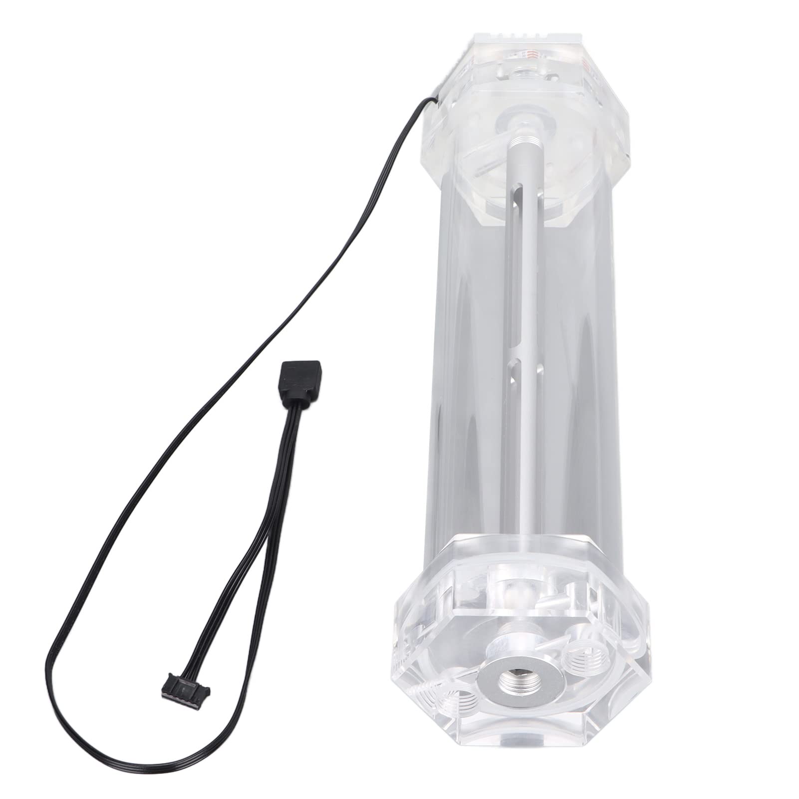 Depósito de Agua para Refrigeración Líquida de 392ml, Kit de Refrigeración Líquida para CPU con Diseño Totalmente Abierto, Diámetro de 60mm y Rosca G1/4, Construcción en Acrílico d