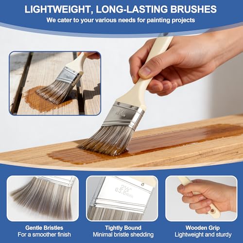 Mini rouleau peinture et kit complet avec bac rigide pour finitions nettes - 5