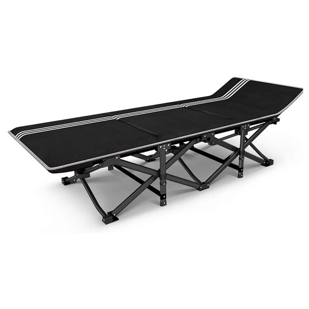 WJMLS Camping Bed for Adults, Portable Folding Bed Frame，Folding Recliner Guest Bed，Cot, Office Lunch Bed Assisted Bed Home Single Duty Folding Camp Bed Single for Travel Outdoor Easy Storage - Space