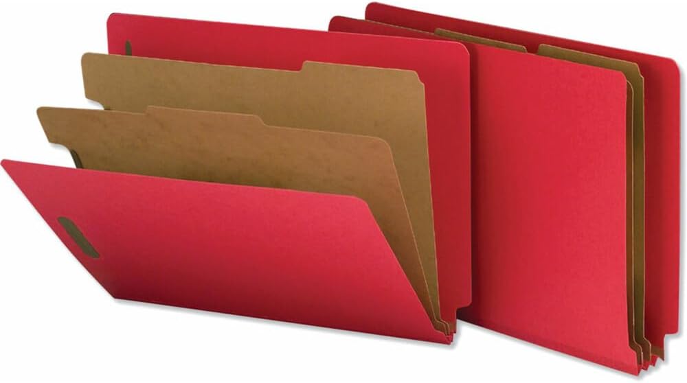 Universal 10320 Pressboard End Tab Folders, Letter, UNV10320