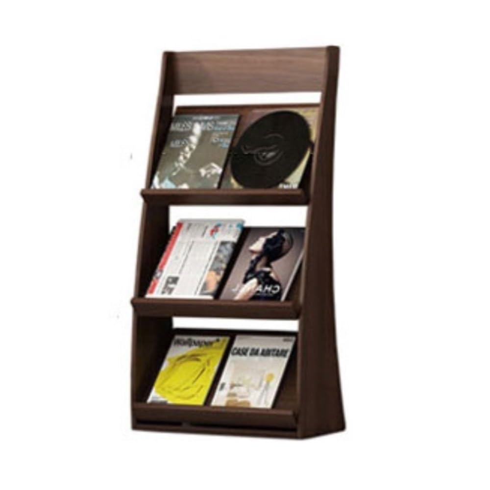 Zeitschriftenständer Boden-Zeitschriftenständer aus Holz zur Aufbewahrung von Zeitungsprospekten