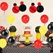 Decoraciones de cumpleaños de Mickey Mouse, bolas de nido de abeja de...