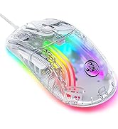 新品　SteelSeries ゲーミングマウス　クリア　透明 Amazon | MAMBASNAKE X400 ゲーミングマウス 透明 スケルトン マウス