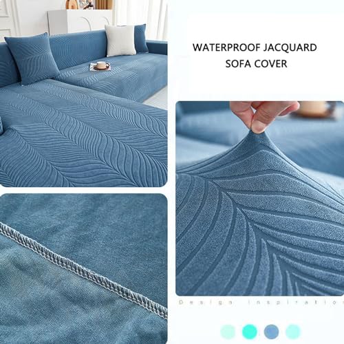 Housse de canapé en forme de L extensible en velours chic pour protection universelle