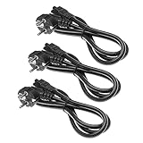 Connettori: C5 (Micky Mouse) | Spina: tedesca | Lunghezza: 1,2 m | a 3 pin | Colore: nero