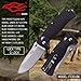 GANZO Firebird F720 Pocket Folding Bowie Knife 440C Stainless Steel Blade G-10 Handle with Clip Hunting Fishing Camping Outdoor EDC Knife (Balck)