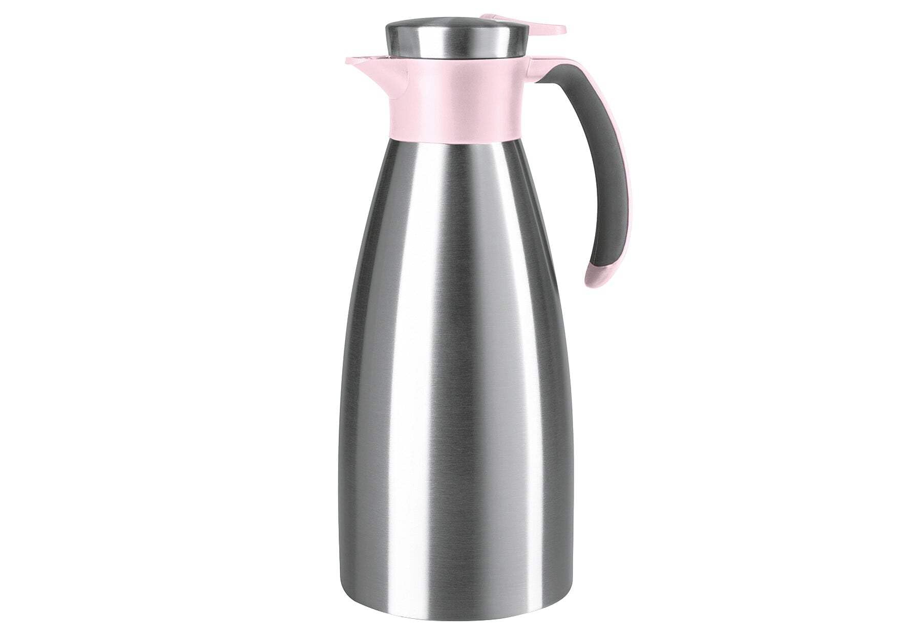 Emsa 512577 Thermoskan, Roestvrij Staal, 1 Liter, Quick Tip-Sluiting, Soft Grip, Blackberry