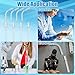 COITEK 8 Pack Glass Tube Stem Set, 110mm 4PCS Straight & 4PCS Curved Industrial Clear Glass Tubing, Air Drying Tube Laboratory, Daily Use