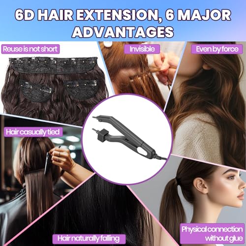 Outil d'extensions de cheveux fusion à chaud pour éviter les poses ratées - 7