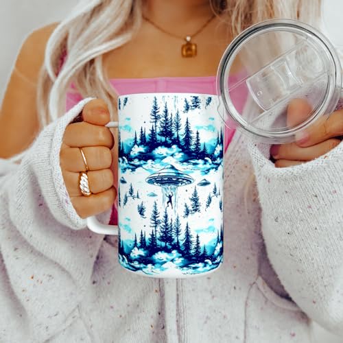 Vaso térmico de viaje con aislamiento UFO Alien 18oz miniatura 3