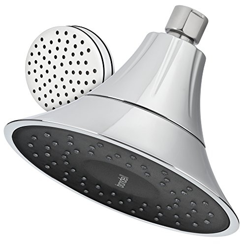 Vivaspring Filtered Shower Head Fsh25-Cb In Chrome Finish With Obsidian Face And Wide Rain Spray | For Softer Skin And Hair | 6 Month Filter Ff-15 | Certified Filtration #TOP16
