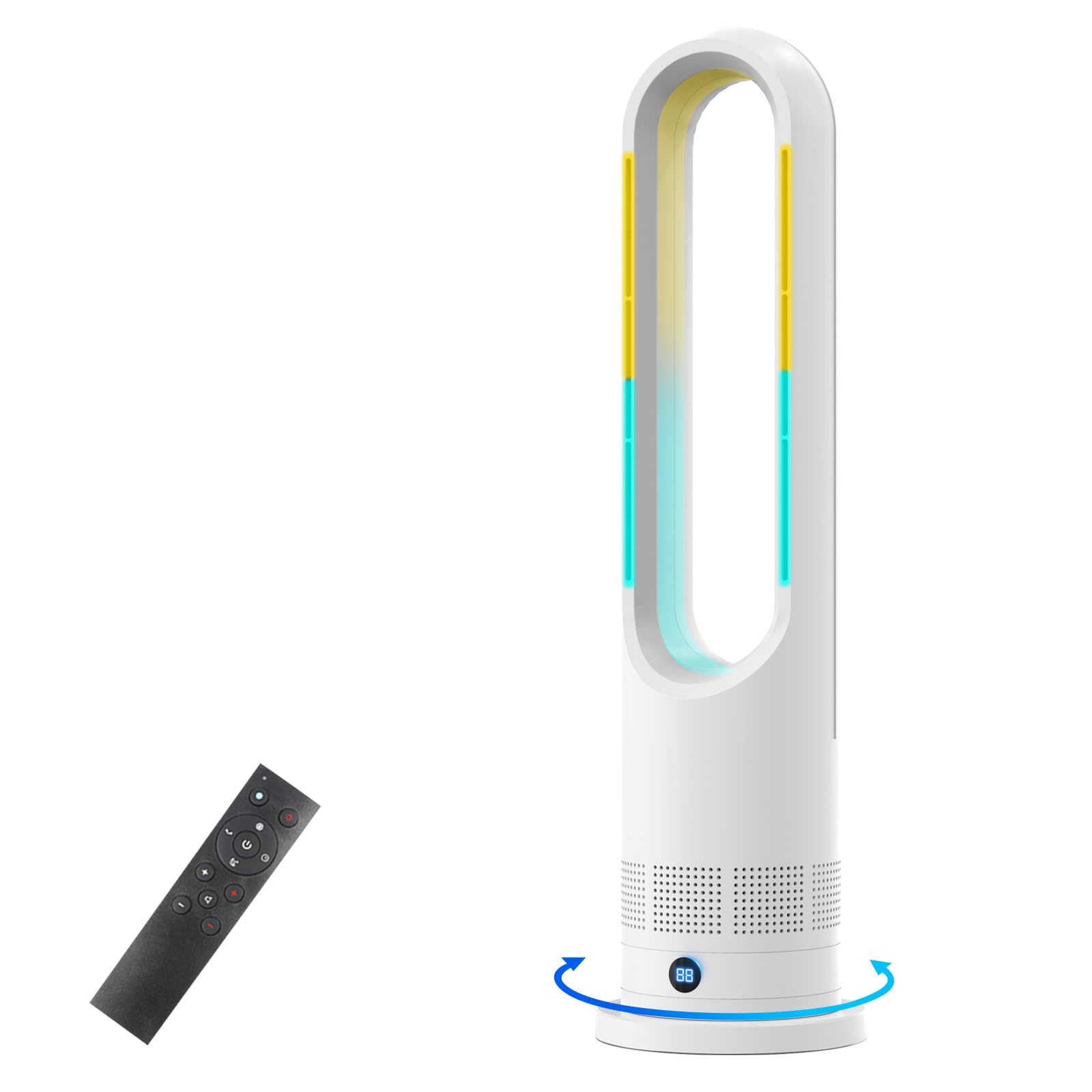 Amazon | タワーファン 扇風機 スリム扇風機【冷暖両用＆羽根なし＆DC 