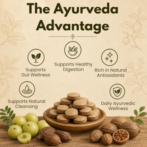 Image of Earthen Story Certified Organic Triphala Tablets (120) | Lab Tested for 180+ Pesticides | Amla, Haritaki & Bibhitaki for Digestion, Gut Detox & Daily Wellness | Vegan, Non-GMO