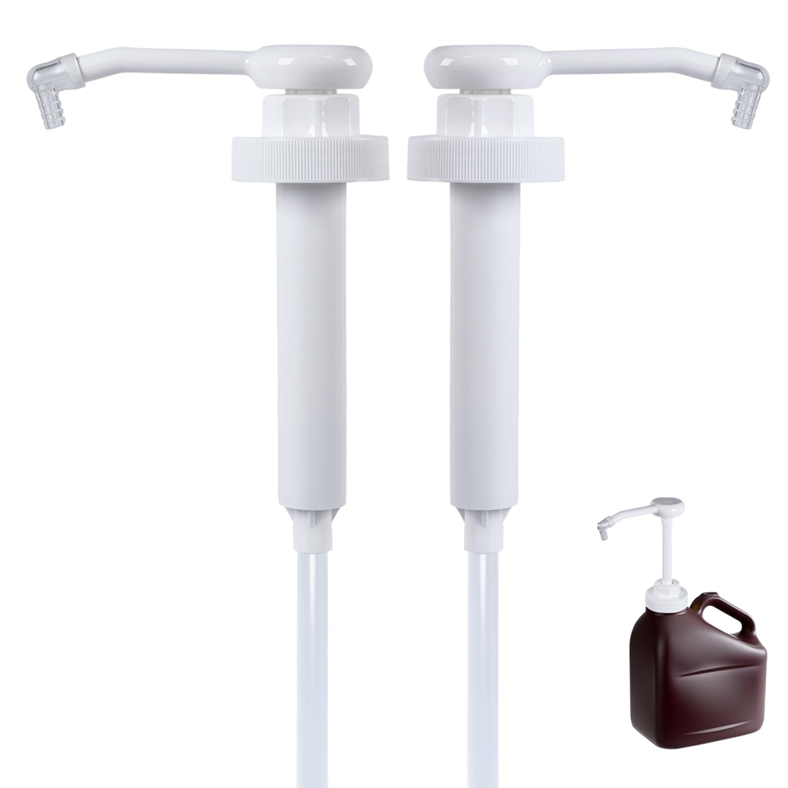 Photo 1 of Hyparade Syrup Pumps, 2-Pack, White