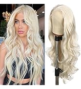 SAPPHIREWIGS Light Blonde Wave Type No-Tangle Glueless Women Party Daily Fashion Makeup Cosplay P...