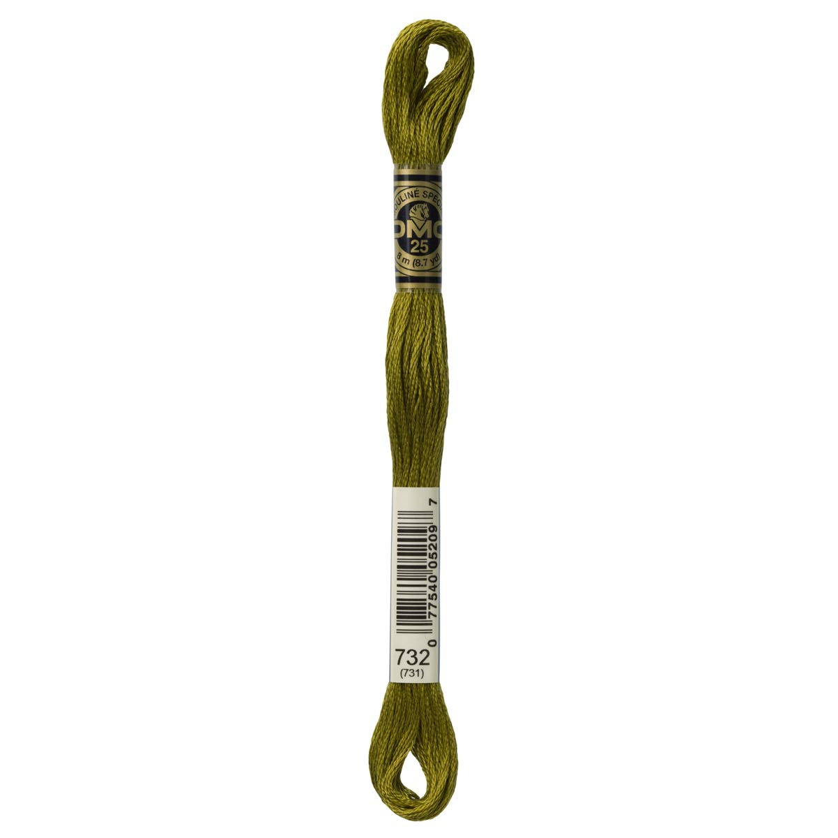 DMC Embroidery Floss Mouline Stranded Cotton Thread for Hand Embroidery and Sewing - Colour No: 732-12 x 8m Skeins โ image 1