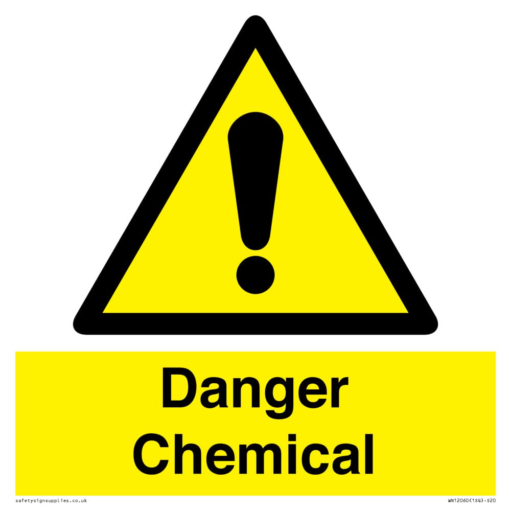 Danger Chemical Sign - 200x200mm - S20