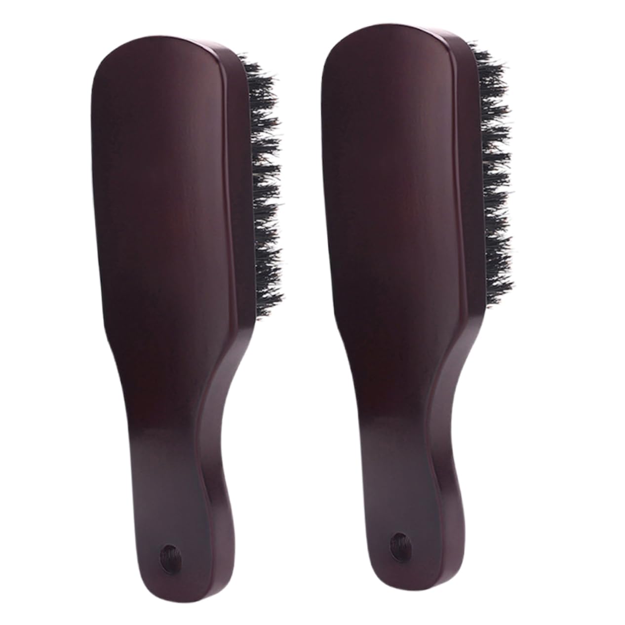 Beatifufu Elegant Beard Grooming Kit 2pcs Boar Bristle Beard Brush Comb Hair Brush Travel Size for Men