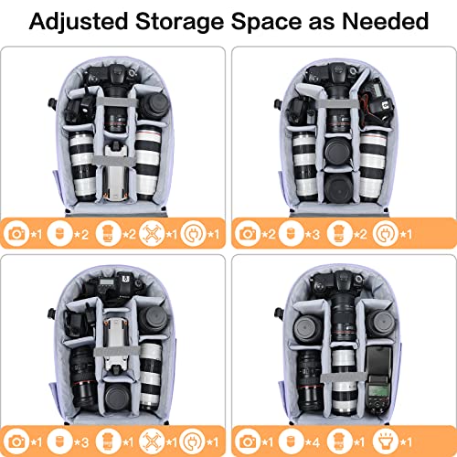Image of MOSISO Camera Backpack, Photography Camera Bag 15-16 inch Waterproof Hardshell Case with Tripod Holder&Laptop Compartment