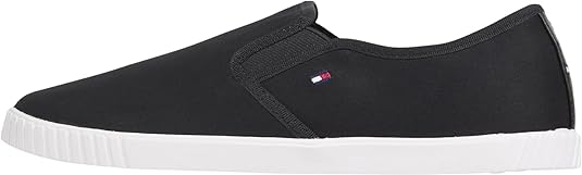 Tommy Hilfiger Damen Canvas Slip-On Sneaker – leicht, atmungsaktiv & vielseitig, bequeme Sommerschuhe