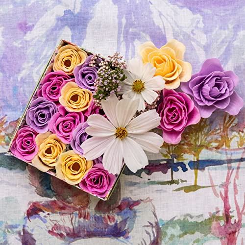 Heathcote & Ivory Scented Soap Flowers 96g, Essential Oil Fragrance, Rosemary, Relaxing Bath Spa, Travel Size - Image 3