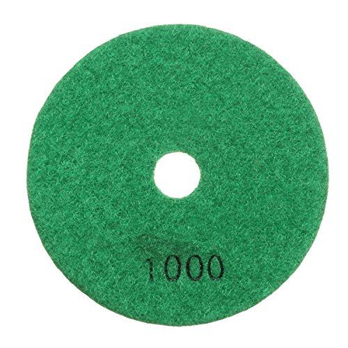 Juego de 8 almohadillas de pulido de 10 cm, grano 50-3000, 100 mm, almohadillas de pulido de diamante seco con respaldo