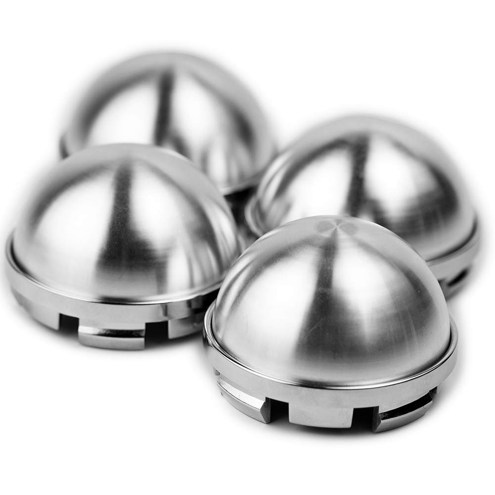 Rhinotuning 4 x 61 mm uniwersalne srebrne osłony na piasty aluminiowe do felg, osłona felg, ogólne części samochodowe