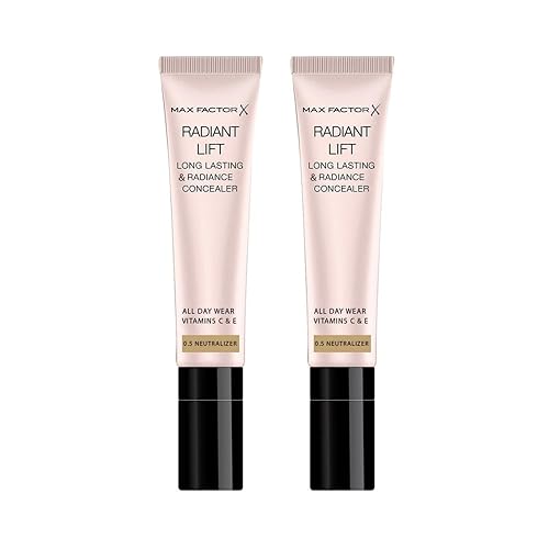 2 correctores Max Factor Radiant Lift de larga duración de 0.2 fl oz - 0.5 neutralizadores