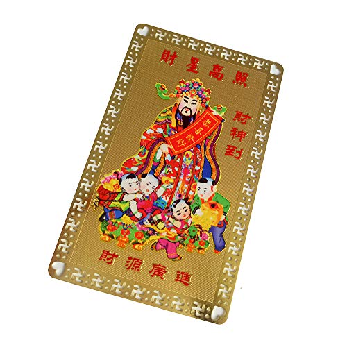 Snapklik.com : FengShuiGe Chinese Talisman Fengshui Golden Card God Of ...