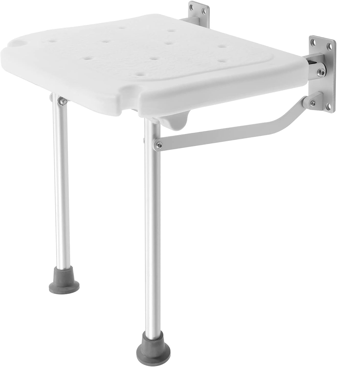 Asiento Ducha Plegable Pared Montada Taburete De Ducha Montado En La Pared Taburete De Baño Antideslizante Banqueta Ducha Silla De Baño De Pared para Personas Mayores Discapacitadas