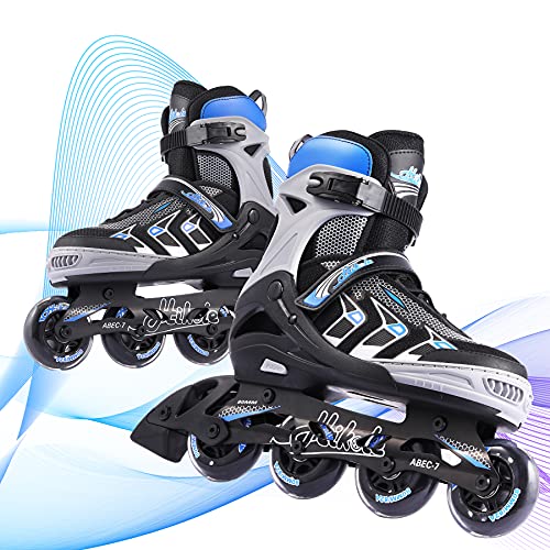 Hikole Patines en Línea Patines para Adultos Mujer Hombre Ajustables Patines para Principiantes Patines para Exteriores e...