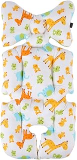 Toddmomy Capa De Carrinho Forro De Assento De Carrinho De Bebê Almofada De Algodão Para Bebê Engrossar Forro De Carrinho Amarelo Forro De Almofada De Carrinho