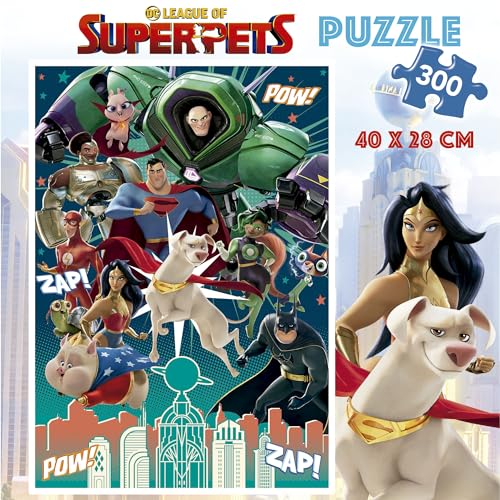 Educa 19486, DC League of Superpets, 300 Piece Puzzle for Adults and Children from 8 Years, Cartoon, Superman - Image 2
