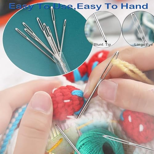 Image of VIBE VISTA Crochet Kit for Beginners Adults, Crochet Kits Include Yarn, 107Pcs Crochet Starter Kit for Beginners Kids, Ergonomic Crochet Hooks Travel Knitting Crochet Supplies (9 pcs Needle)