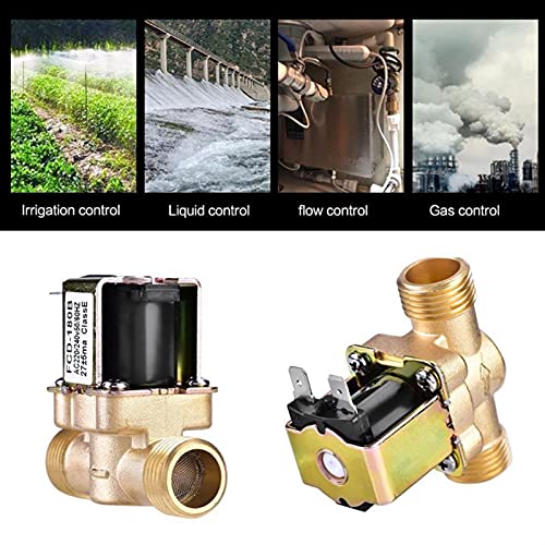 Électrovanne de contrôle d'eau en laiton DC 24V normalisée