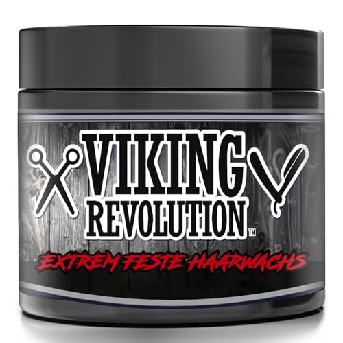 Viking Revolution - Extreme Hold Pomade Herren – Style & Finish Dein Haar - Extra fester, starker Halt & hoher Glanz für die Herrenfrisur - 118 ml