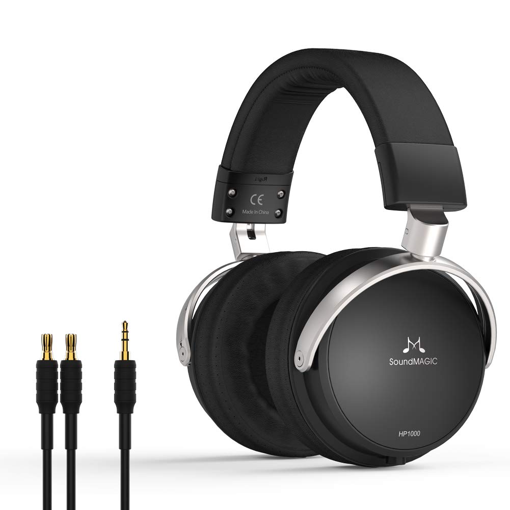 SoundMAGIC HP1000 Noise Cancelling Headphones Over-Ear Headphones HiFi Professional Studio Headset Premium Full Size Closed-Back Headphones