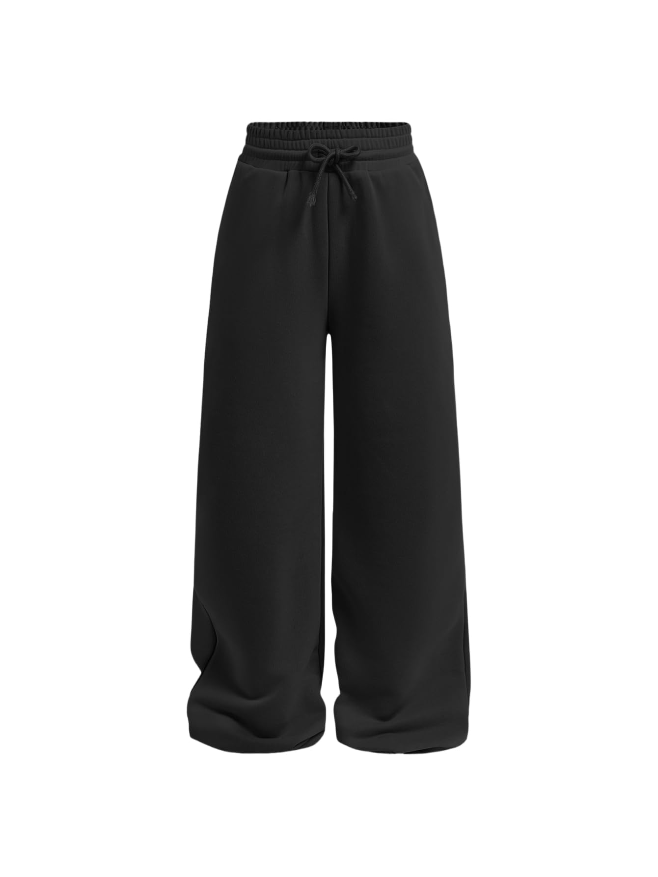SOLY HUX Girl's Straight Wide Leg Sweatpants Casual High Waisted Baggy Joggers Track Pants
