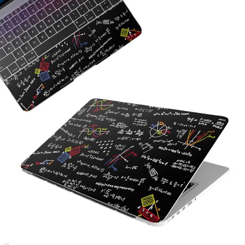 Image of Galaxsia Maths Fear Top+Wrist Pad Vinyl Laptop Skin /Sticker /Cover Upto 15.6 Inches Laptops Laminated-Removable-HD Quality Compatible for Hp-Dell-Sony-Lenovo-Asus etc.(15x10 Inches)