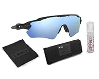 Radar EV Path Sunglasses &lpar;Matte Black Frame&sol;Deep Prizm Water Polarized Lens&rpar; with Lens Cleaning Kit &lpar;Black&rpar;