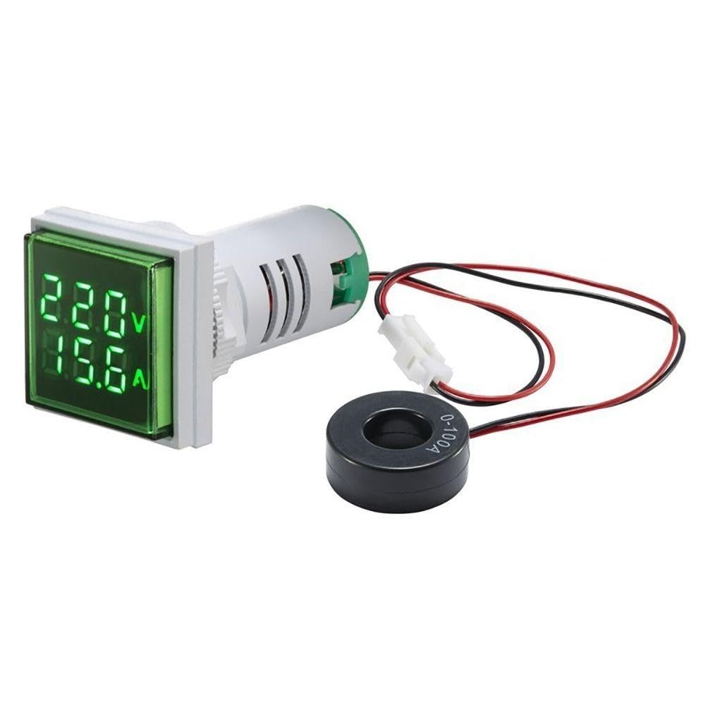 DECENT AIR SYSTEM® LED Display Voltmeter Voltage Tester Current Detector Square 22mm Dual Display Panel Voltmeter Ammeter AC 0-100A 60-500V Meter Indicator (Green) (B0D9KD4XPY) Amazon Price History, Amazon Price Tracker