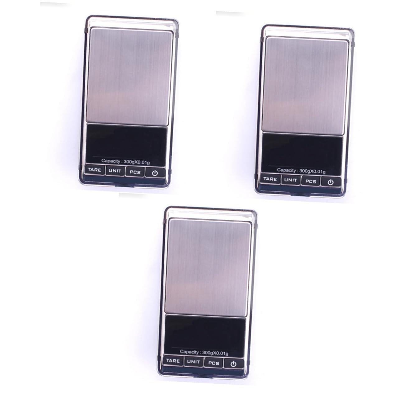ABOOFAN 3 Stücke Elektronische Taschenwaage Für Schmuck 300g 0 01g Auflösung Tragbare Grammwaage Hintergrundbeleuchtung Lcd