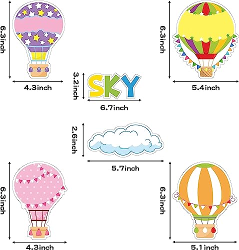 BeYumi Hot Air Balloon Decor 65 Pezzi, Mongolfiera...